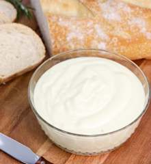 Maionese com ovos aquecidos