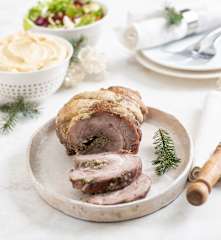 Rolada z karkówki z grzybami