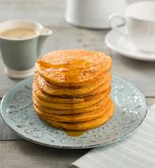 Tortitas de batata de Luisiana (sweet potato pancakes)