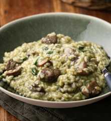 Mushroom and Spinach Risotto