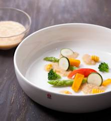 和風洋蔥醬蒸野菜