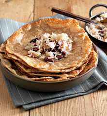 Steirerkrapfen mit Bohnen-Sauerkraut