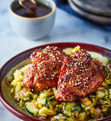 Sticky chicken (pollo caramelizado)