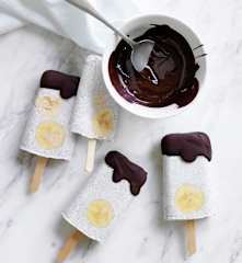 Banana coconut ice blocks