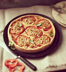 Paprika-Ricotta-Quiche