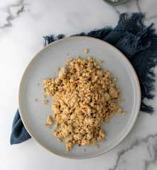 Browned chicken mince