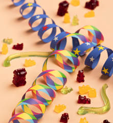 Gummibärchen und -schlangen