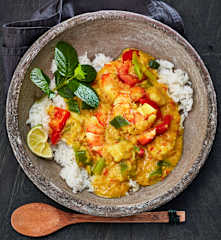 Karibisches Garnelencurry