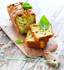 Cake pesto-mozzarella