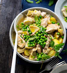 Mijoté de dinde, légumes printaniers