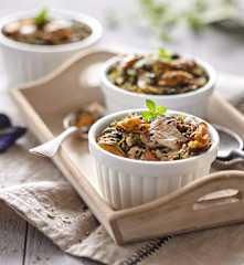 Zapečené misky s mořskými plody (bez laktózy)