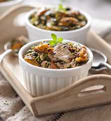 Cocotte de flan de pescado (sin lactosa)