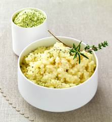 Risotto parfumé aux herbes