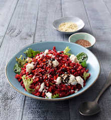 Beetroot and carrot salad with vincotto dressing