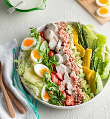 Cobb salad with buttermilk dressing