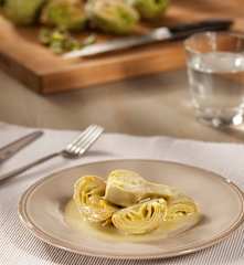 Alcachofas al limón