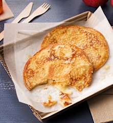 Panqueques de manzana al ron