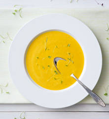 Carrot and coriander soup
