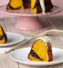 Bizcocho de zanahoria y chocolate