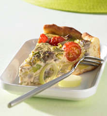 Porree-Pilz-Quiche