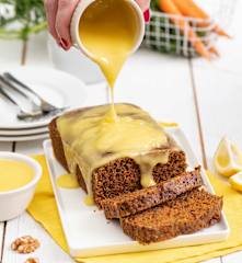 Ciasto marchewkowe z Varomy z kremem cytrynowym (lemon curd)
