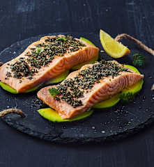 Salmone sottovuoto alle erbe (per 2 persone)