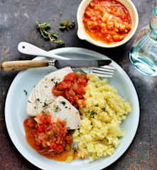 Espadon, écrasé de pommes de terre