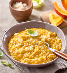 Risotto de potiron au lait de coco