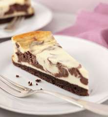 Marmorierter Brownie-Käsekuchen