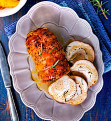 Gefüllter Putenbraten