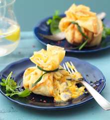 Aumônière de moules aux petits légumes