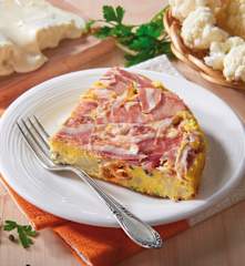 Frittata con cimette di cavolfiore e cozze