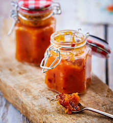 Chutney de mango y chile cascabel