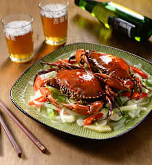 奶油洋蔥蒸螃蟹