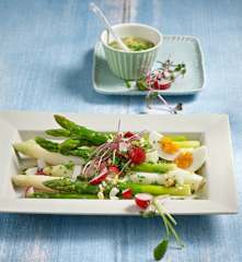 Spargel mit Eier-Vinaigrette