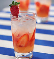 Gin Fizz de fresa