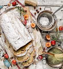 Stollen navideño con requesón