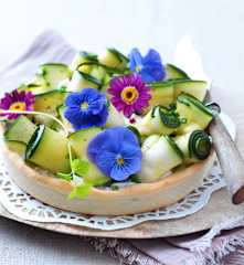 Tarte fraîcheur à la courgette