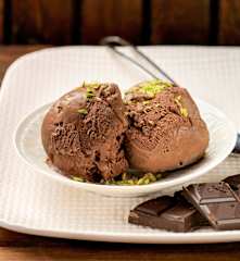 Crème glacée au chocolat