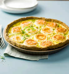 Quiche sans gluten poireau-chèvre