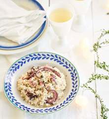 Risoto de polvo com espumante
