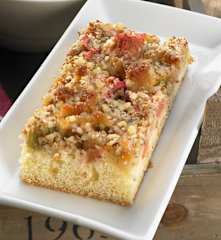 Rhubarb Marzipan Slices