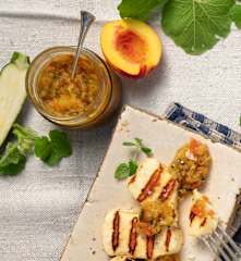 Zucchini Relish mit Nektarinen