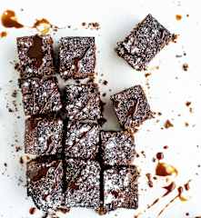 Brownies al caramello