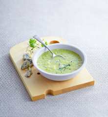 Crème de courgette au bleu