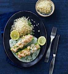 Gurken mit Lachsfüllung