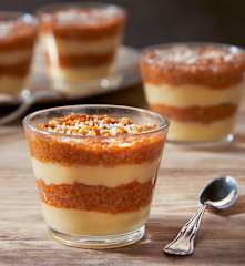 Bicchiere di polenta con ragù