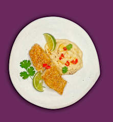 Kabeljau mit Blumenkohlpüree