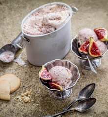 Crème glacée figue-miel-gingembre