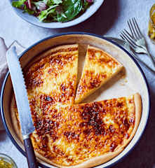 Käse-Tarte mit Cidre